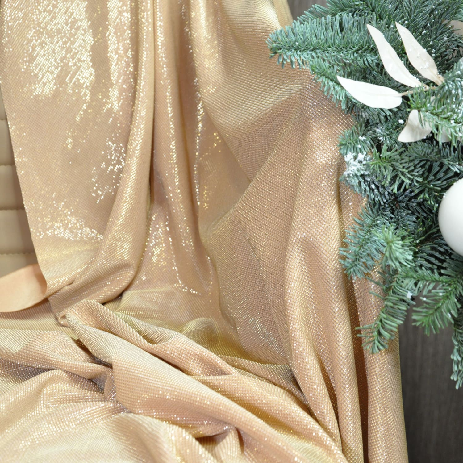 Трикотаж "Лунный свет" (золото)