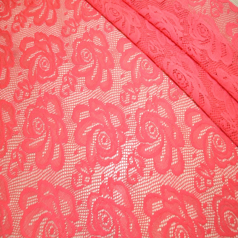 Гипюр (розовый коралл)