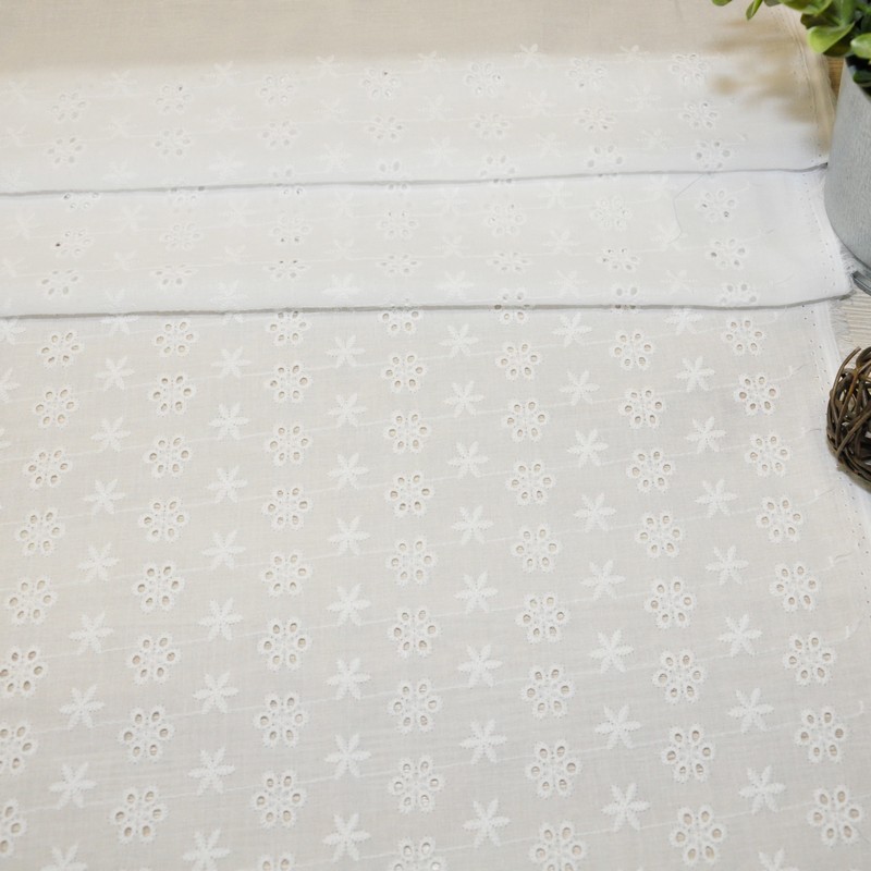 Батист вышитый "Ришелье" (белый) 5