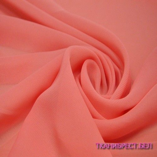 Шифон коралловый