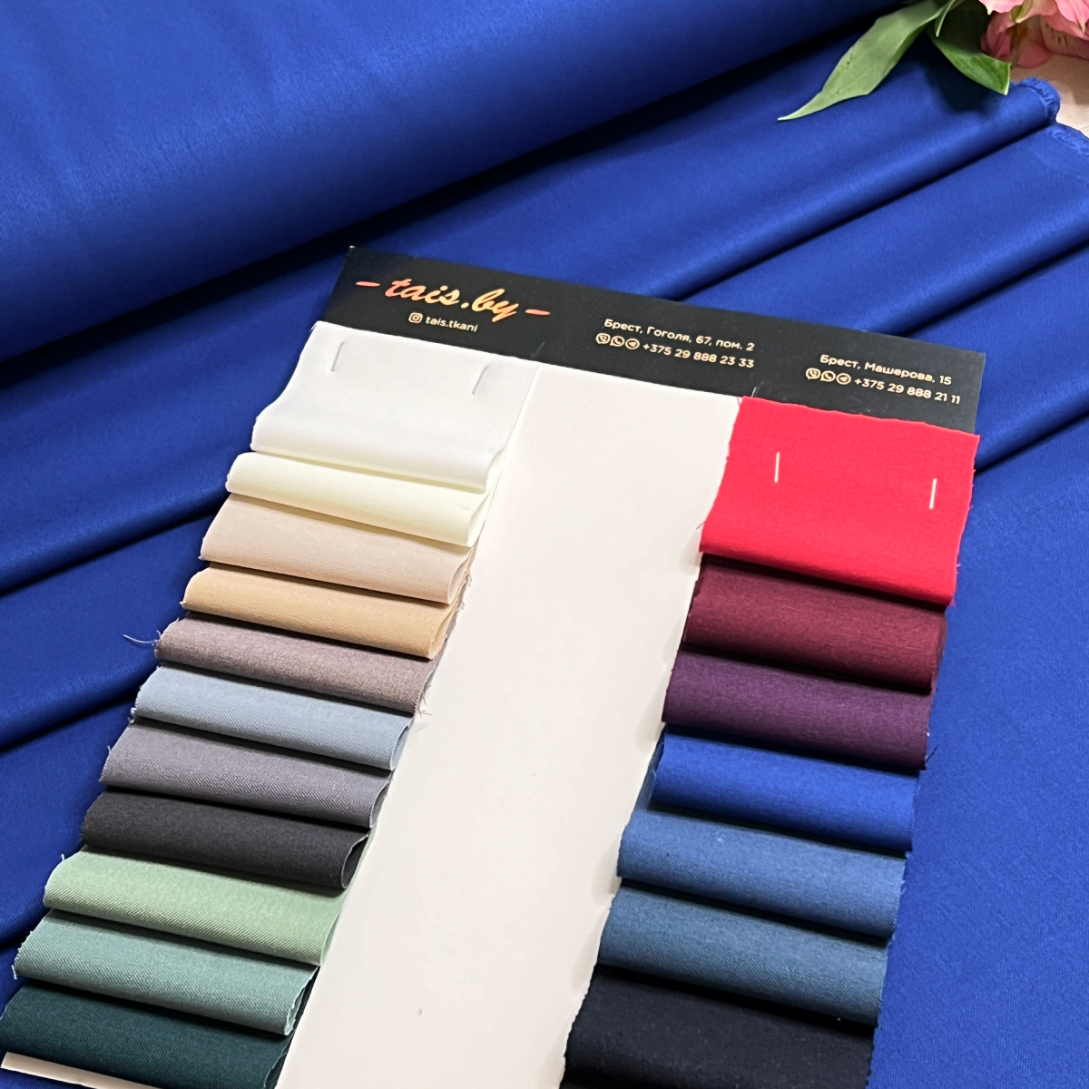 Костюмная ткань "Бостон" (василек) скидки на ткани в Минске оптом и в розницу | Трикотаж tais.by