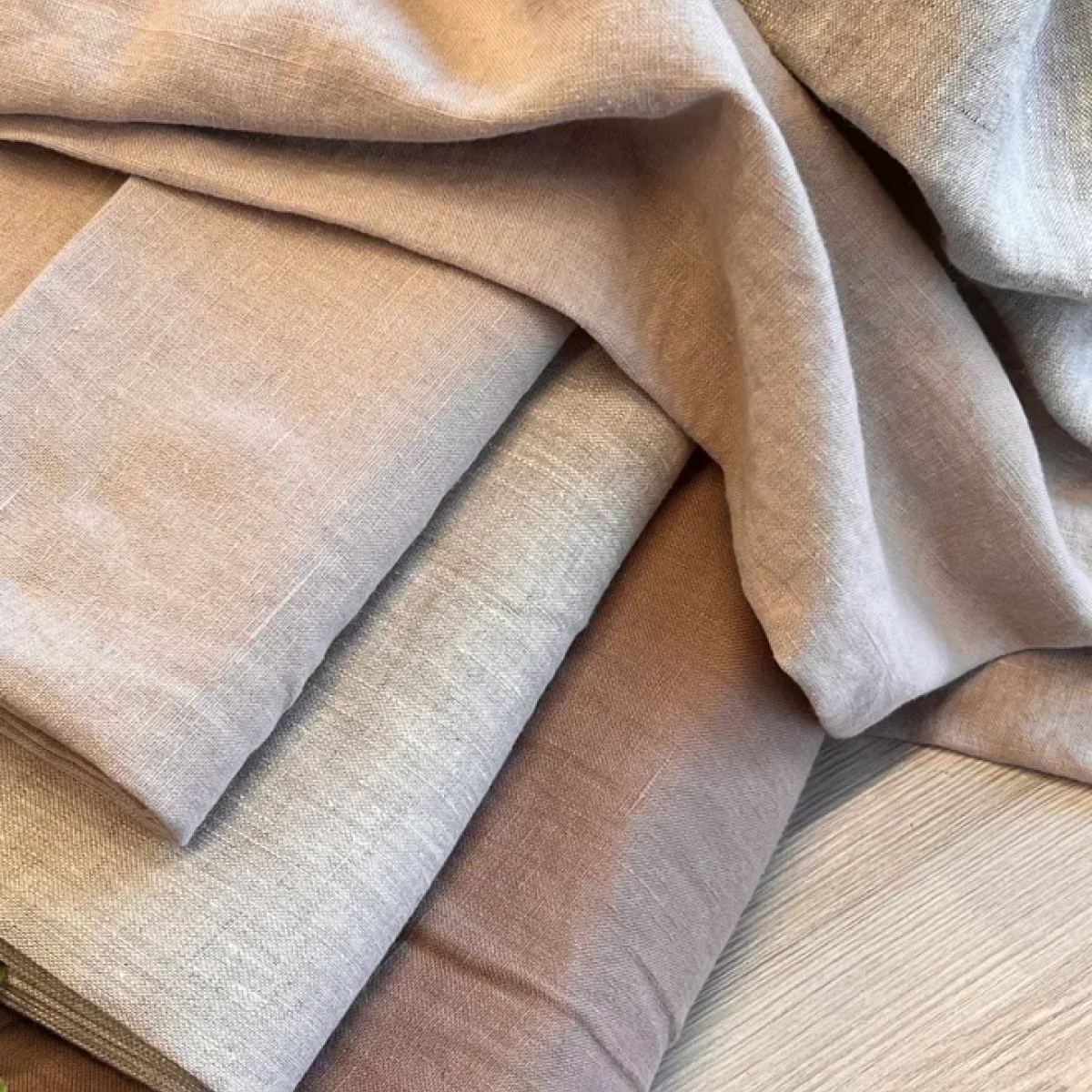 Лен (бежевый) скидки на ткани в Минске оптом и в розницу | Трикотаж tais.by