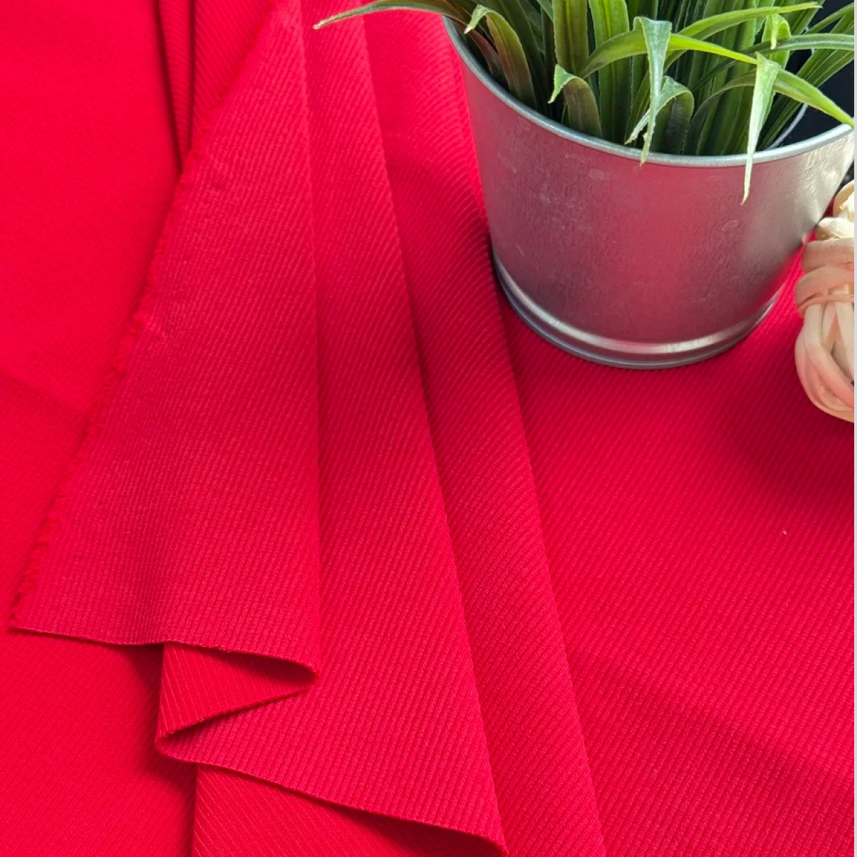 Кашкорсе чулок для 3-х нитки  с эффектом велюра (красный) скидки на ткани в Минске оптом и в розницу | Трикотаж tais.by