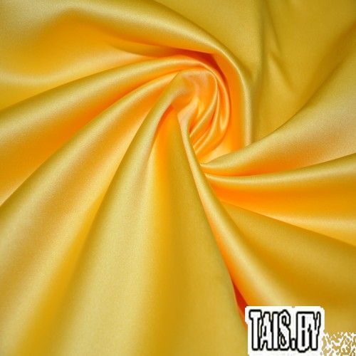 Атлас свадебный (желтый)