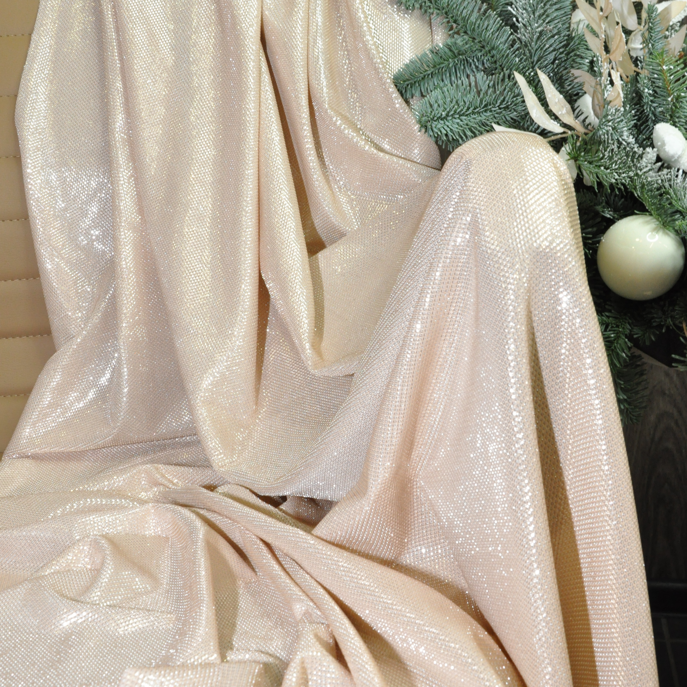 Трикотаж "Лунный свет" (светлое золото)