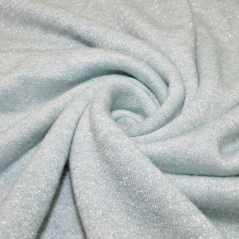 Трикотаж Ангора плотная с люрексом  (нежный голубой)
