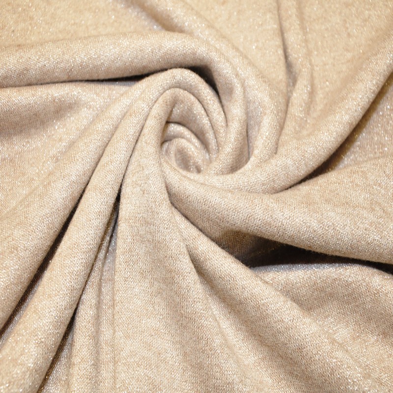 Трикотаж Ангора плотная с люрексом (беж)