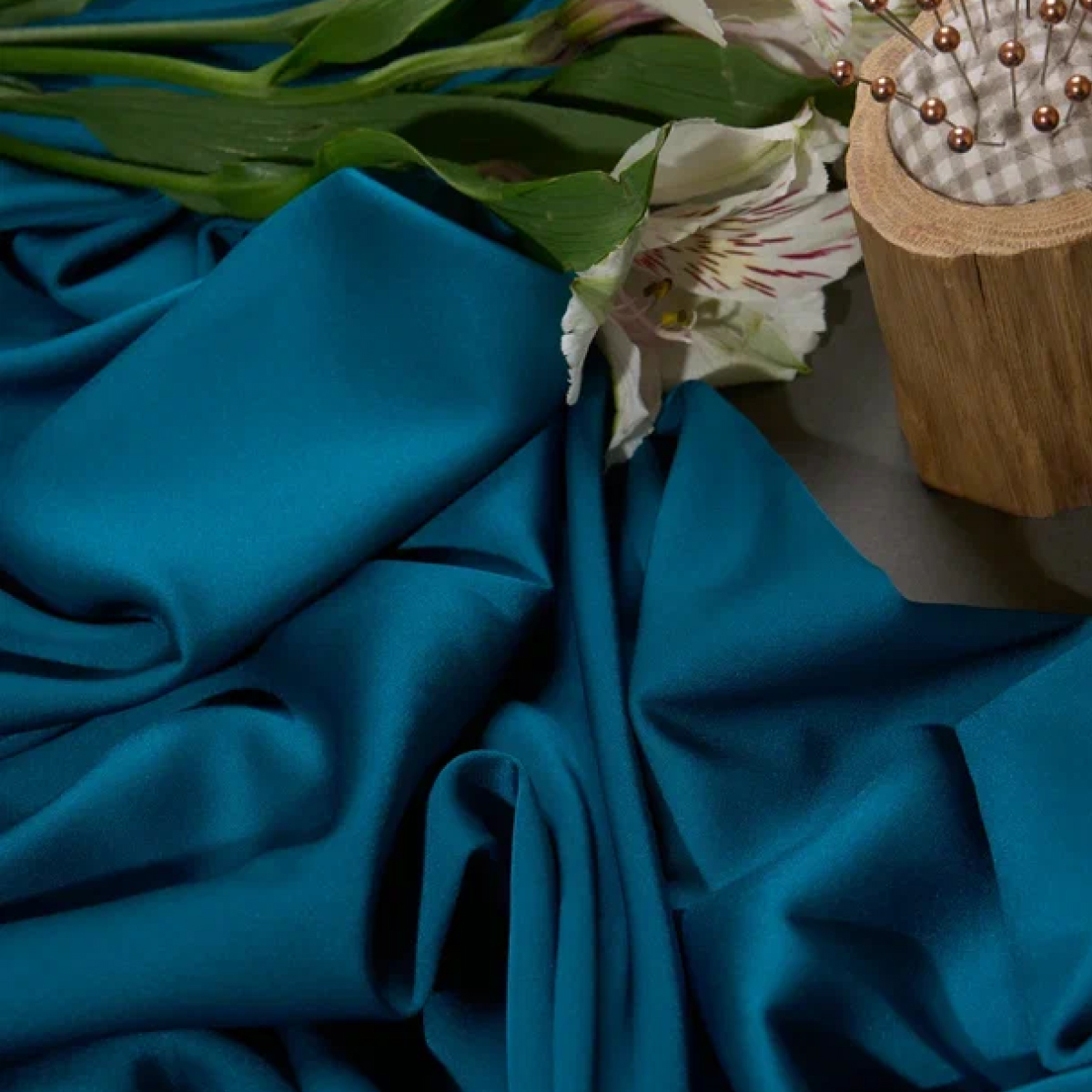 Шелк "Армани" (виридан петрол)