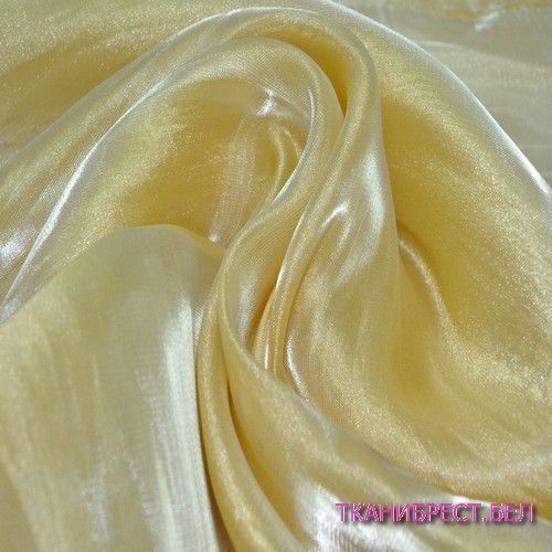 Органза (желтое золото) скидки на ткани в Минске оптом и в розницу | Трикотаж tais.by