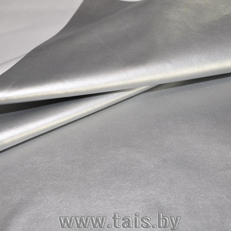 Кожзам на трикотаже (серебро)