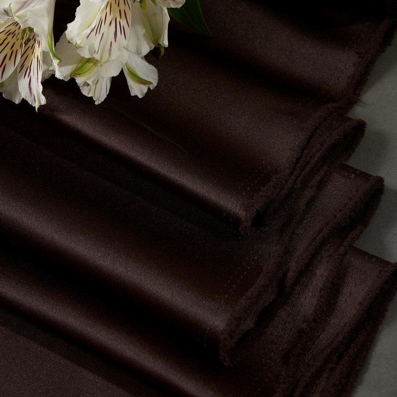 Атлас свадебный (шоколад)