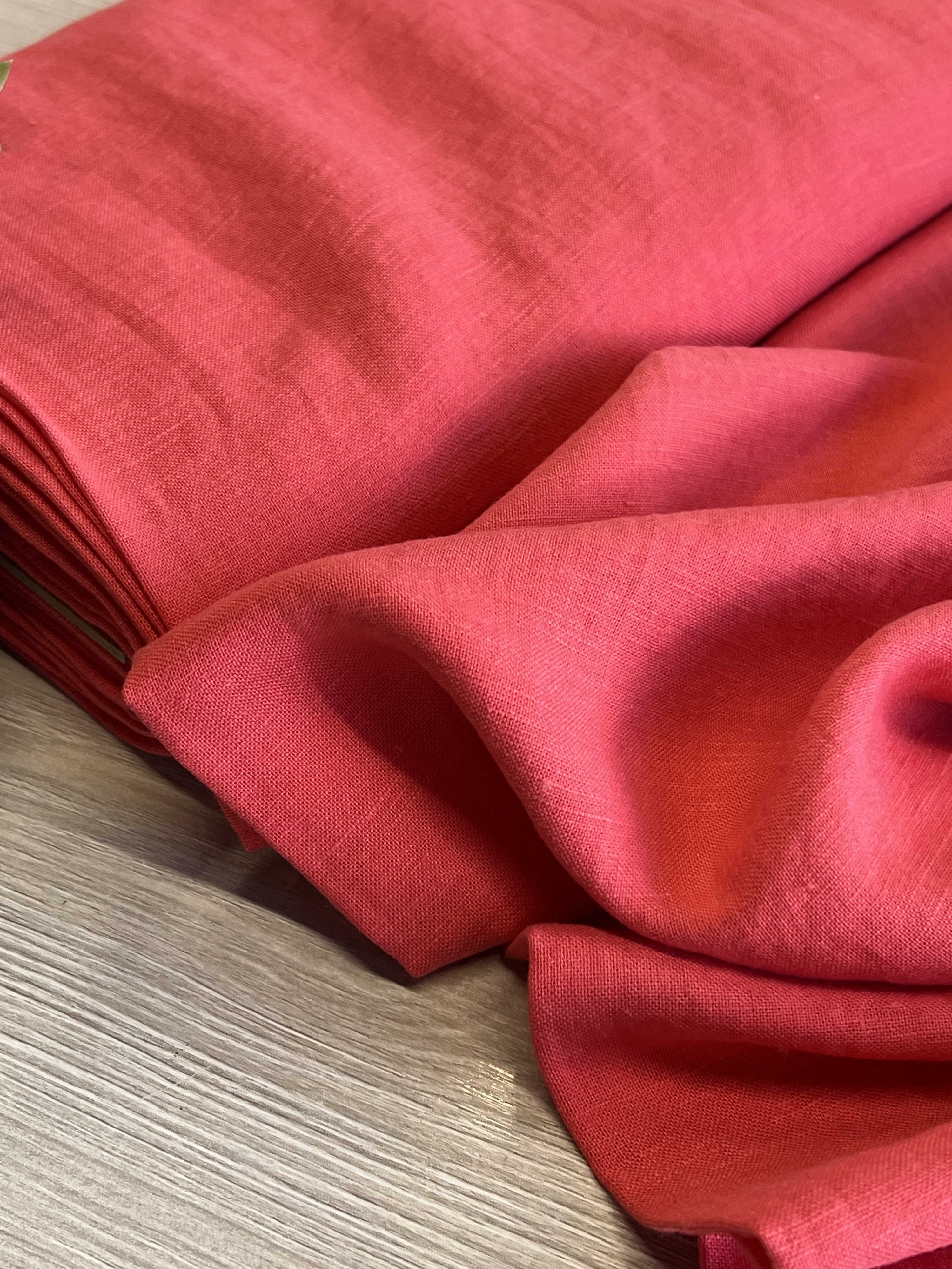 Лен (коралл) скидки на ткани в Минске оптом и в розницу | Трикотаж tais.by
