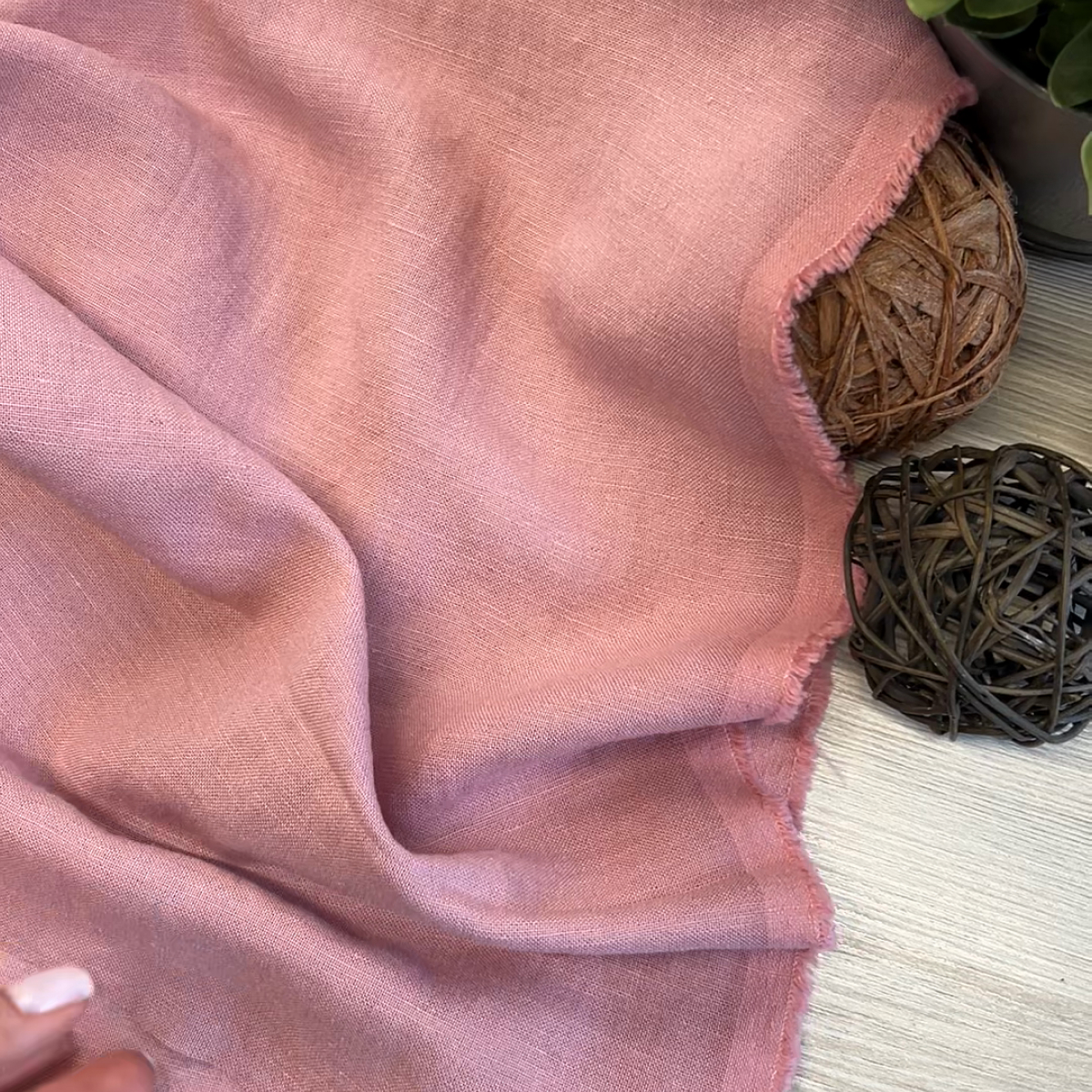 Лен (античная роза) скидки на ткани в Минске оптом и в розницу | Трикотаж tais.by