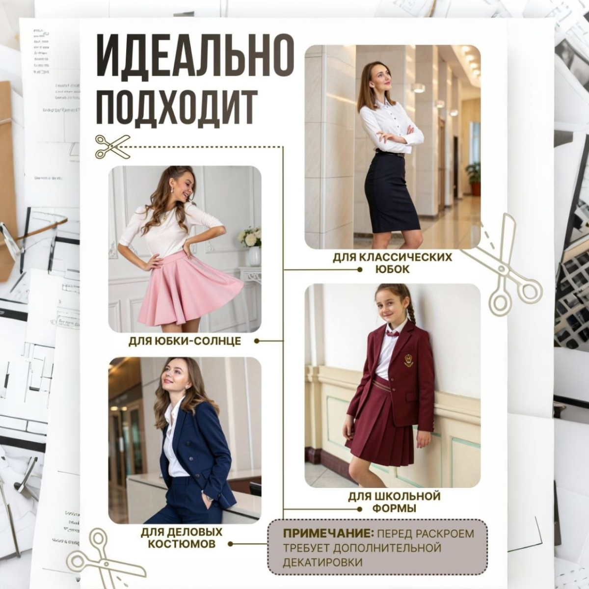 Би-стрейч (шоколад) скидки на ткани в Минске оптом и в розницу | Трикотаж tais.by