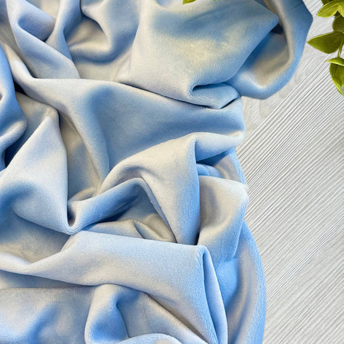Велюр "Бамбук" (Голубой) скидки на ткани в Минске оптом и в розницу | Трикотаж tais.by