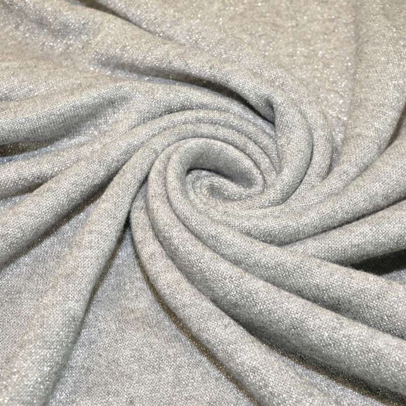Трикотаж Ангора плотная с люрексом  (темно серый)