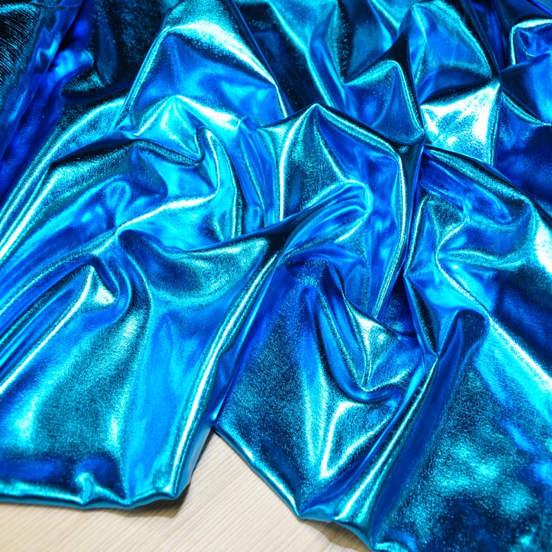 Парча стрейч (голубая бирюза)