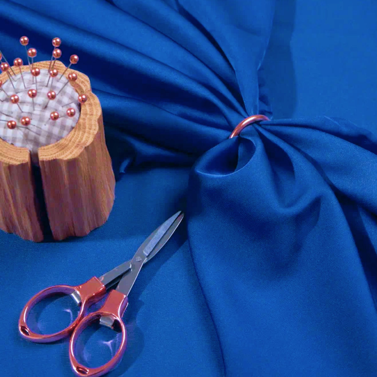 Шелк "Армани" (василек) скидки на ткани в Минске оптом и в розницу | Трикотаж tais.by