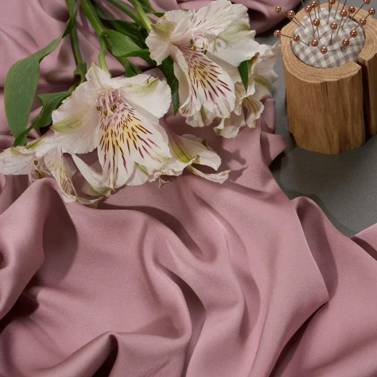 Шелк "Армани" (античная роза) скидки на ткани в Минске оптом и в розницу | Трикотаж tais.by