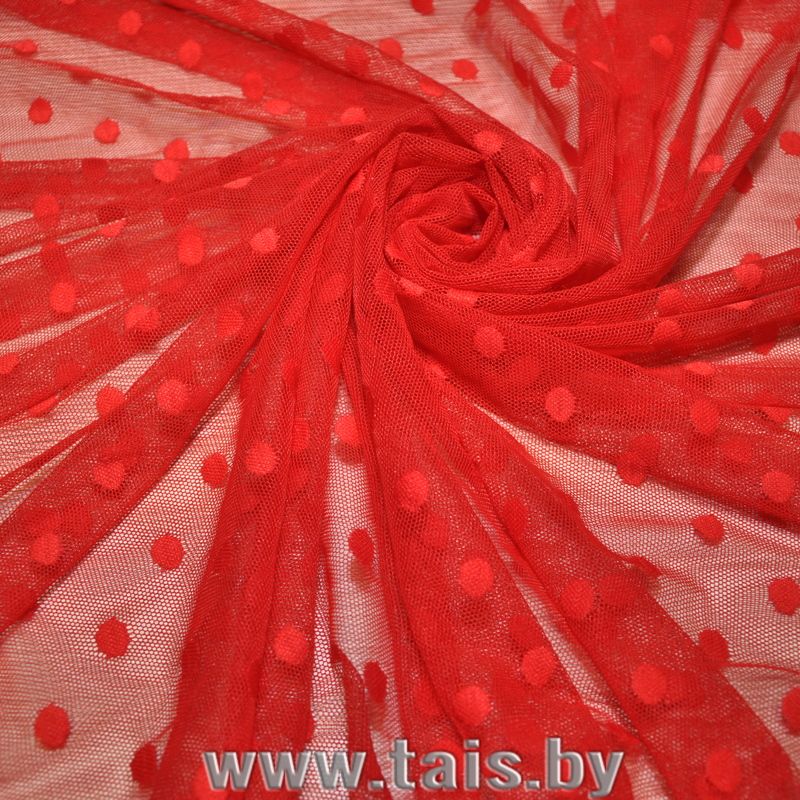 Сетка горох 1см (красный)