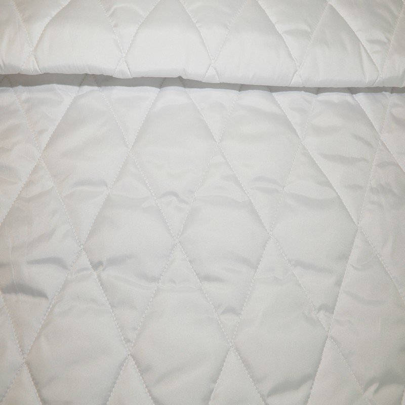 Плащевка стеганая "Ромбик" (белый)