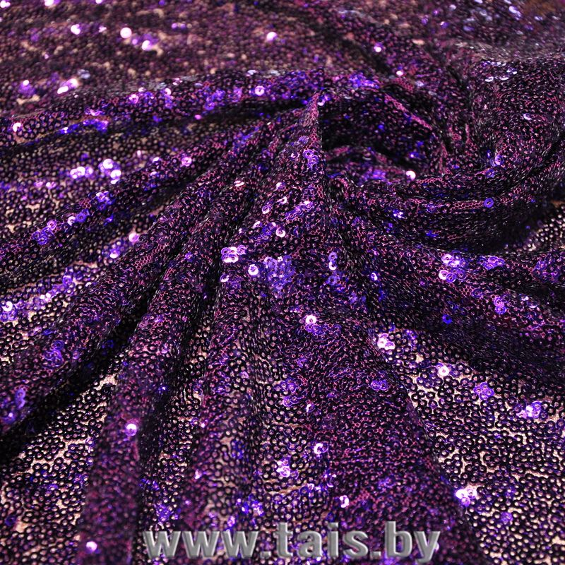 Пайетки на сетке (фиолетовый)