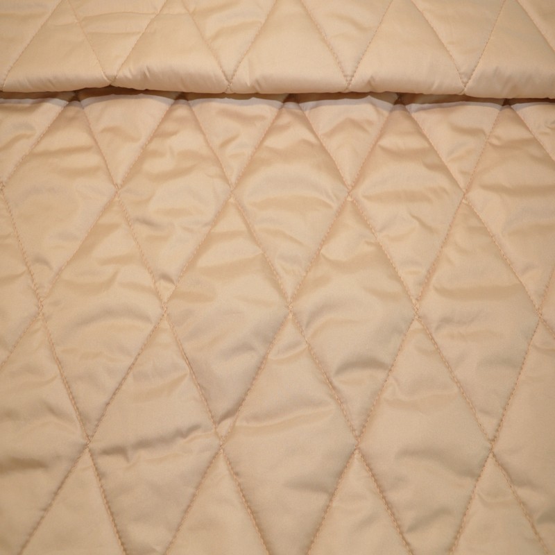 Плащевка стеганая "Ромбик" ( беж)