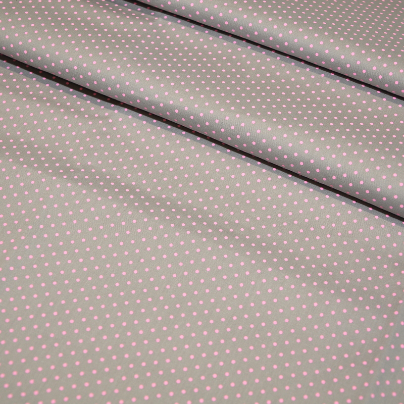 Поплин горох (серый)