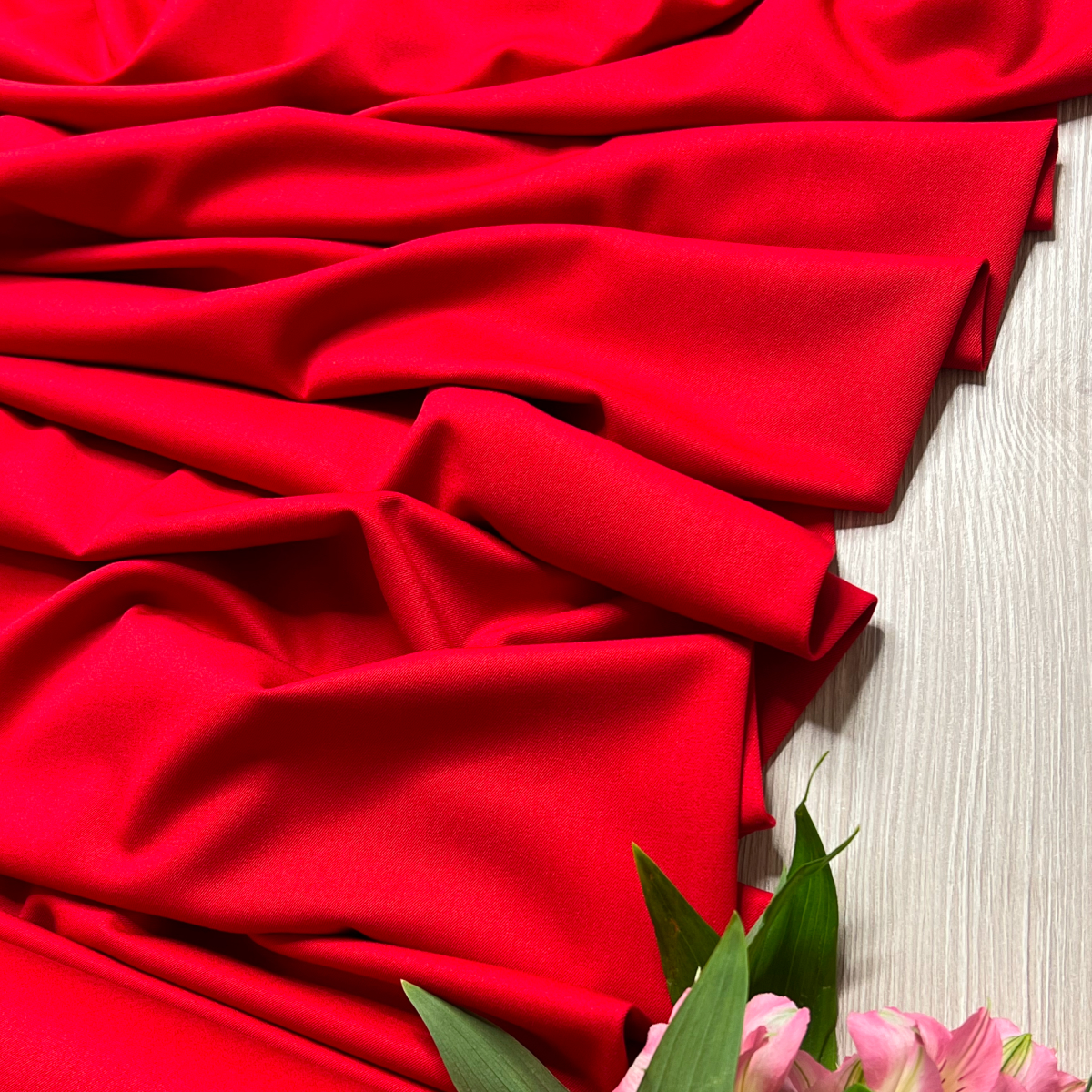 Костюмная ткань "Бостон" (красный) скидки на ткани в Минске оптом и в розницу | Трикотаж tais.by