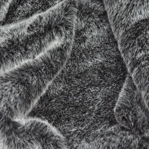 Гладкокрашенный "под норку" (черно-белый меланж)