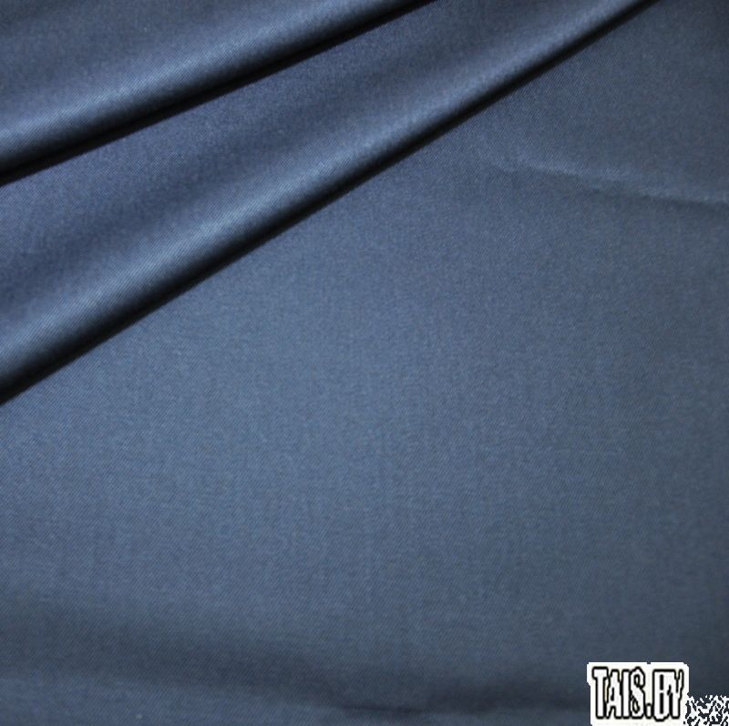 Костюмная ткань Полушерсть(синий)