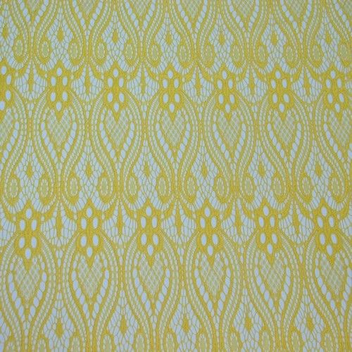 Гипюр стрейчевый (желтый)