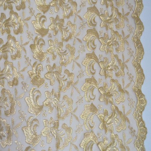 Гипюр, золотистый