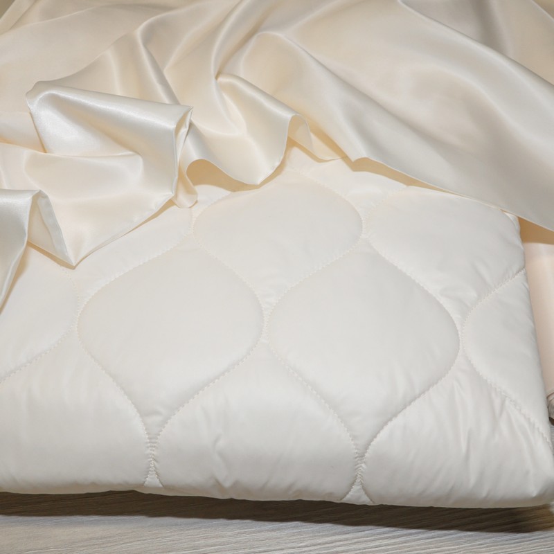 Плащевка стеганая Милан"Лук" (ivori)