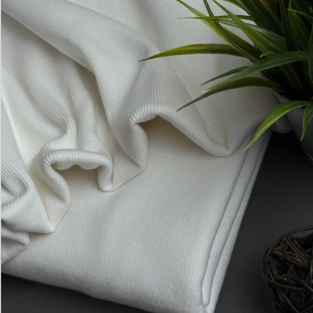 Кашкорсе чулок для 3-х нитки  с эффектом велюра (молоко) скидки на ткани в Минске оптом и в розницу | Трикотаж tais.by