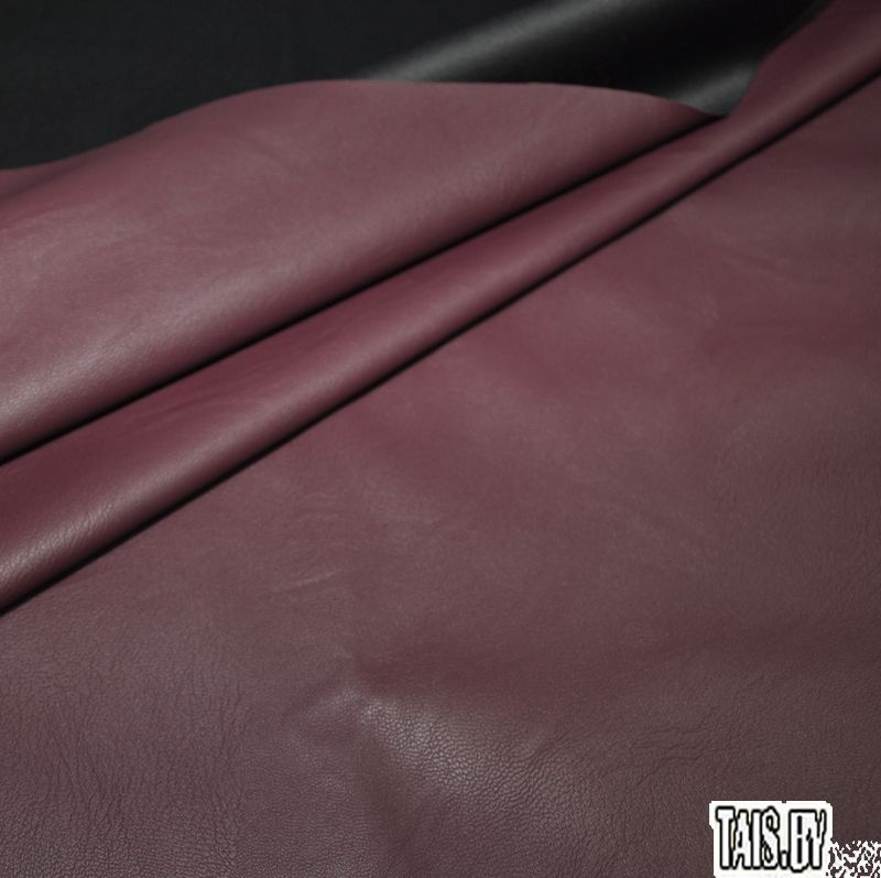 Кожзам на трикотаже (бордовый) скидки на ткани в Минске оптом и в розницу | Трикотаж tais.by