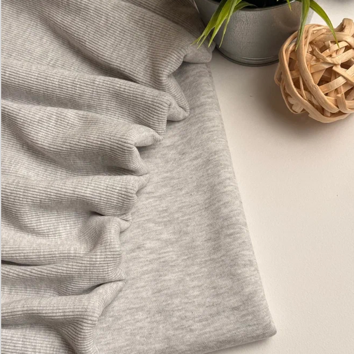 Кашкорсе чулок для 3-х нитки  с эффектом велюра (светло-серый) скидки на ткани в Минске оптом и в розницу | Трикотаж tais.by