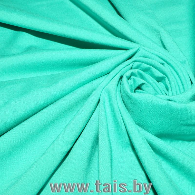 Штапель стрейчевый (бирюзовый) скидки на ткани в Минске оптом и в розницу | Трикотаж tais.by