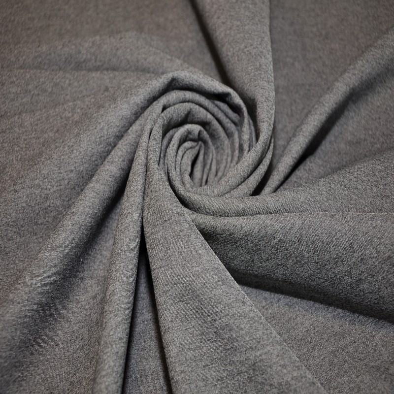 Нейлон-Джерси (серый-менланж) скидки на ткани в Минске оптом и в розницу | Трикотаж tais.by