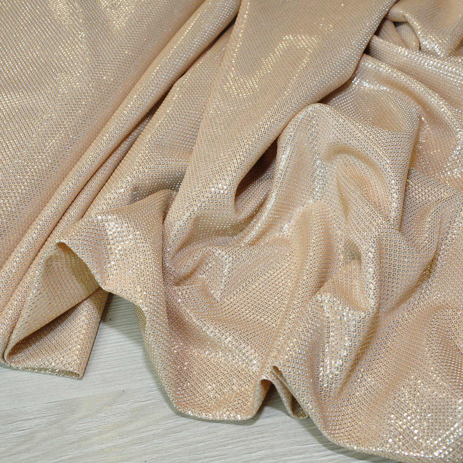 Трикотаж "Лунный свет" (светлое золото)