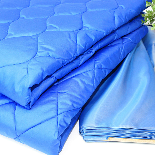 Плащевка стеганая "Ромбик" (электрик)