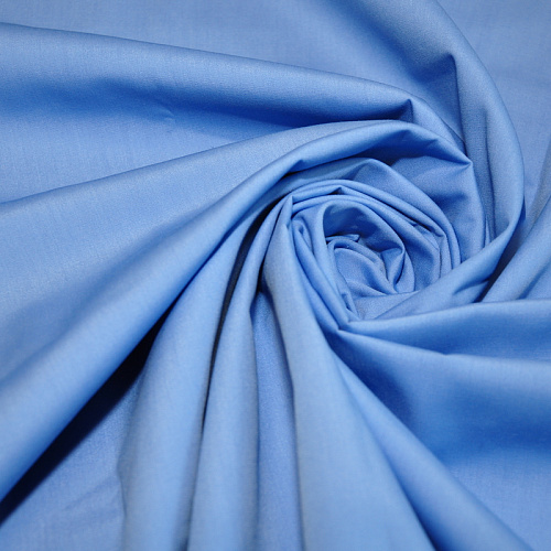 Ткань сорочечная Люкс (насыщенный голубой)