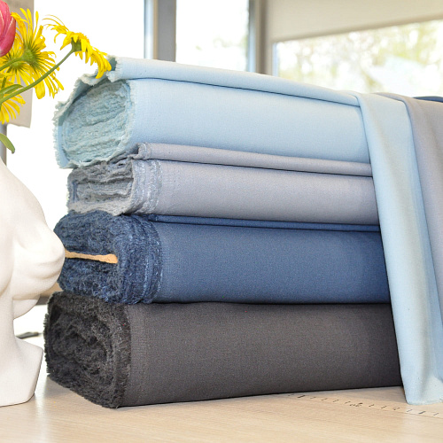 Костюмная ткань "Бостон" (индиго)