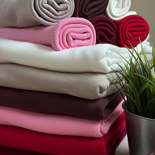 Футер 3-х нитка с эффектом велюра (молоко)