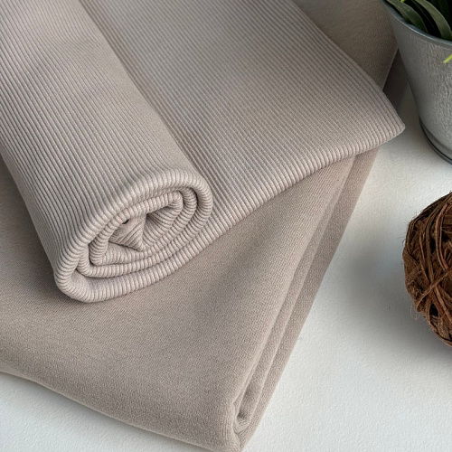 Футер 3-х нитка с эффектом велюра (бежевый)