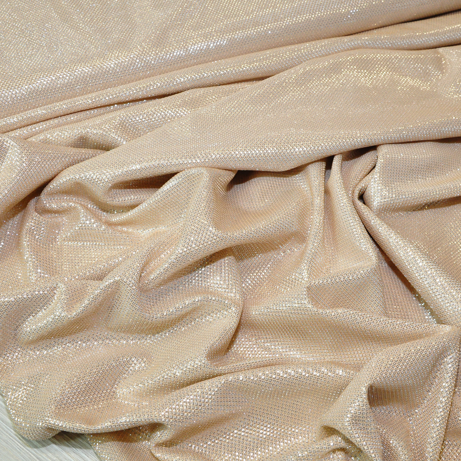 Трикотаж "Лунный свет" (светлое золото)