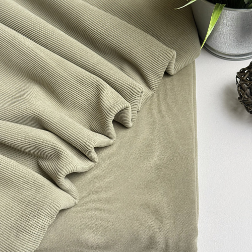 Футер 3-х нитка с эффектом велюра (оливковый)