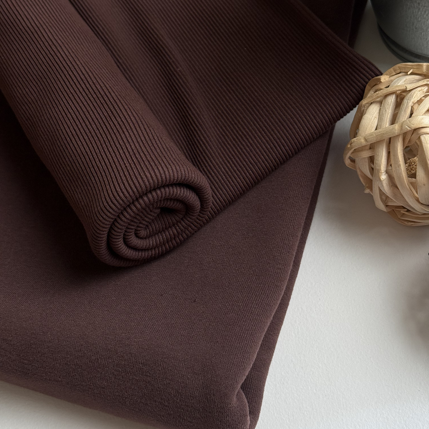 Футер 3-х нитка с эффектом велюра (шоколад)