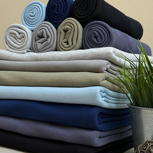 Футер 3-х нитка с эффектом велюра (черный)